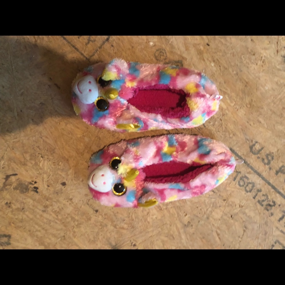 TY unicorn slippers